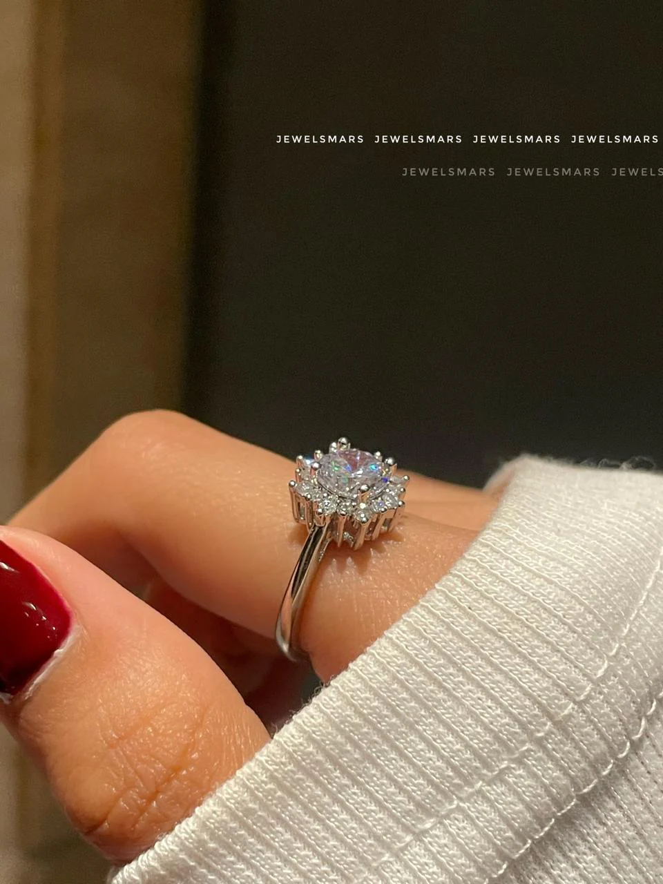 Sunflower Solitaire Ring - Image 3