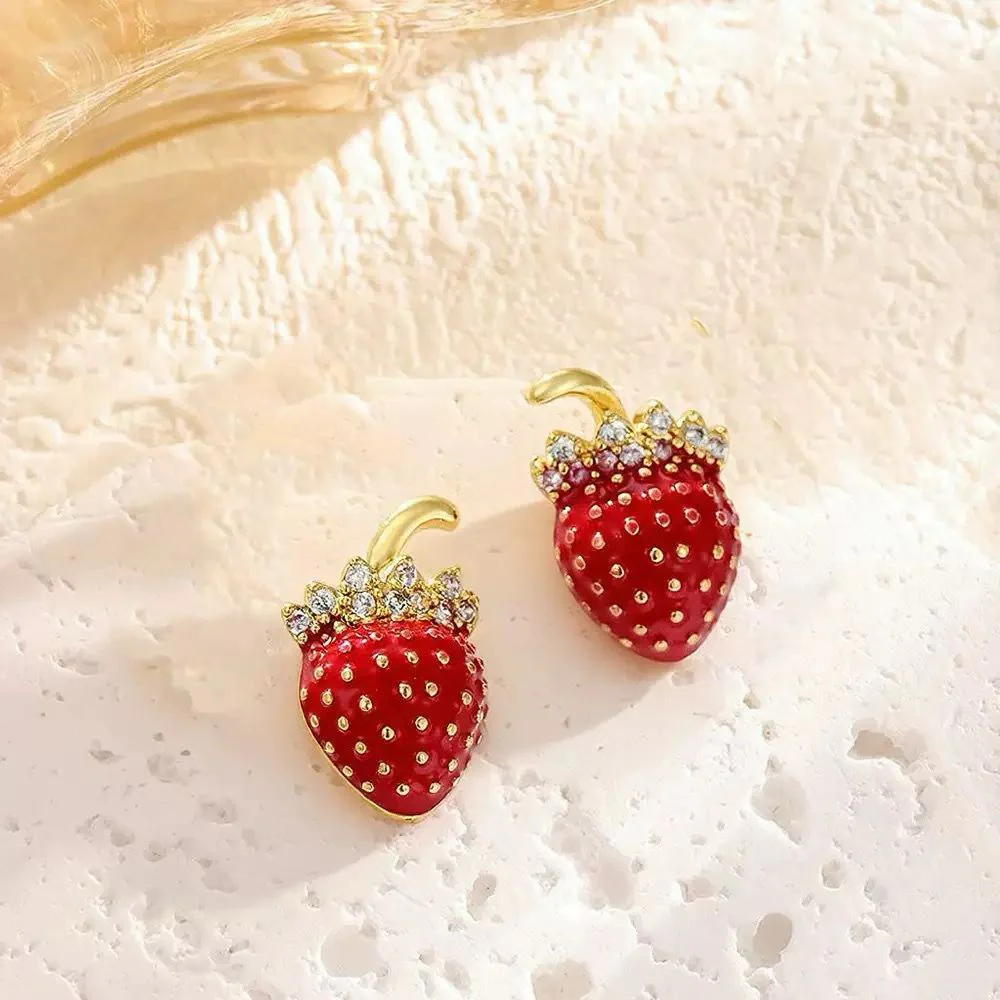 Sunmer Muse Strawberry Earrings - Image 2