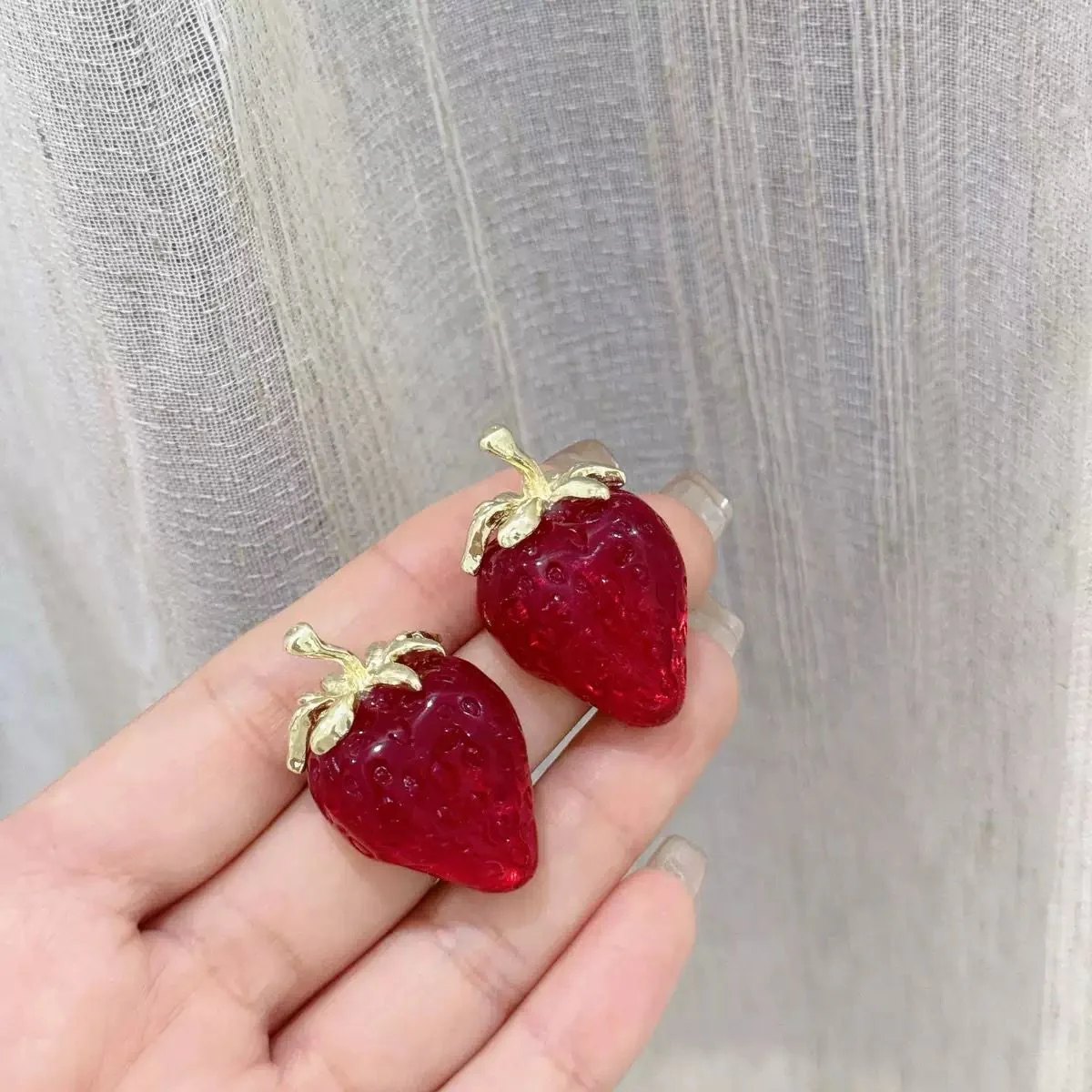 Sweet Tooth Strawberry Earrings - Image 4