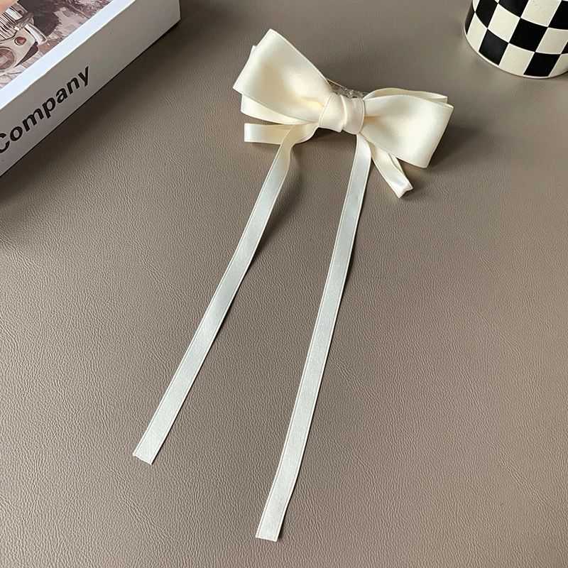 Sweetheart Satin Bow Hair Clips - Image 3