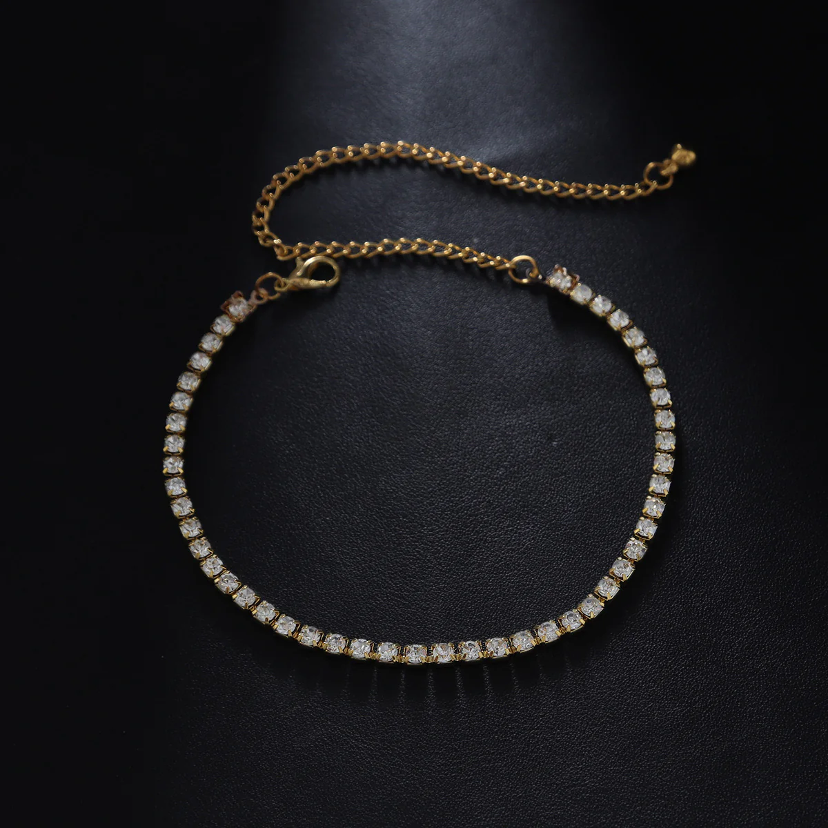 Sylvie Rhinestone Bracelet/Anklet - Image 4