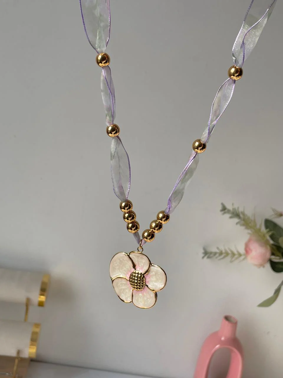 Taffeta Ribbon Necklace - Image 2