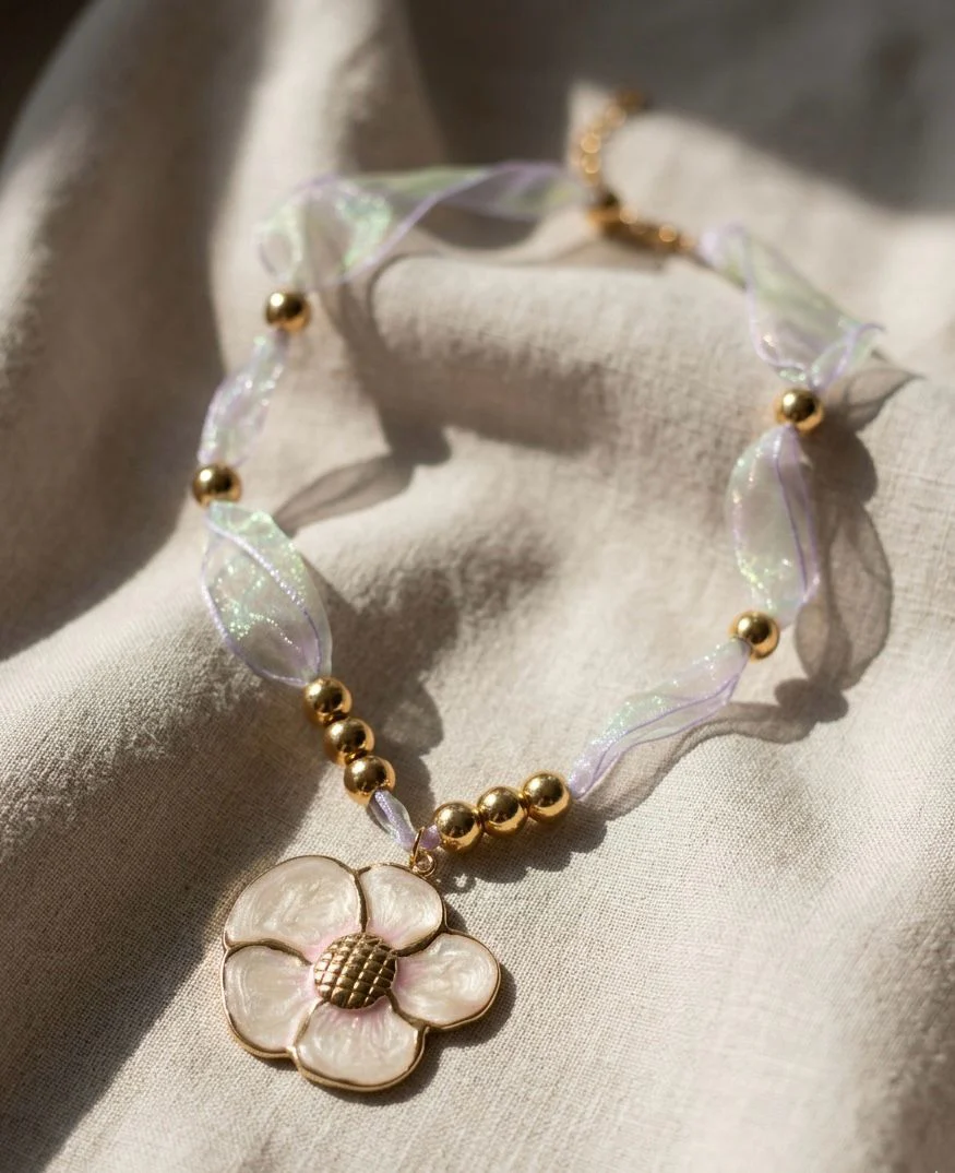 Taffeta Ribbon Necklace - Image 3