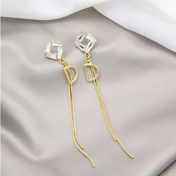 Tassel Drop Korean Earrings - Image 6