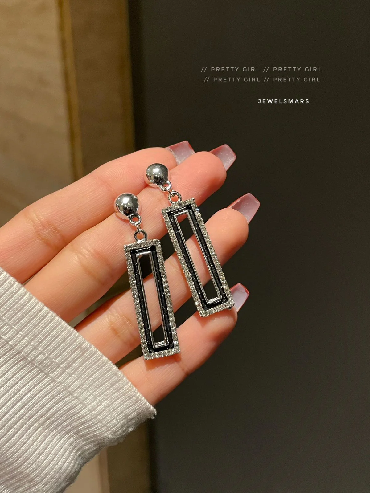The Black Glam Earrings ✨ - Image 2