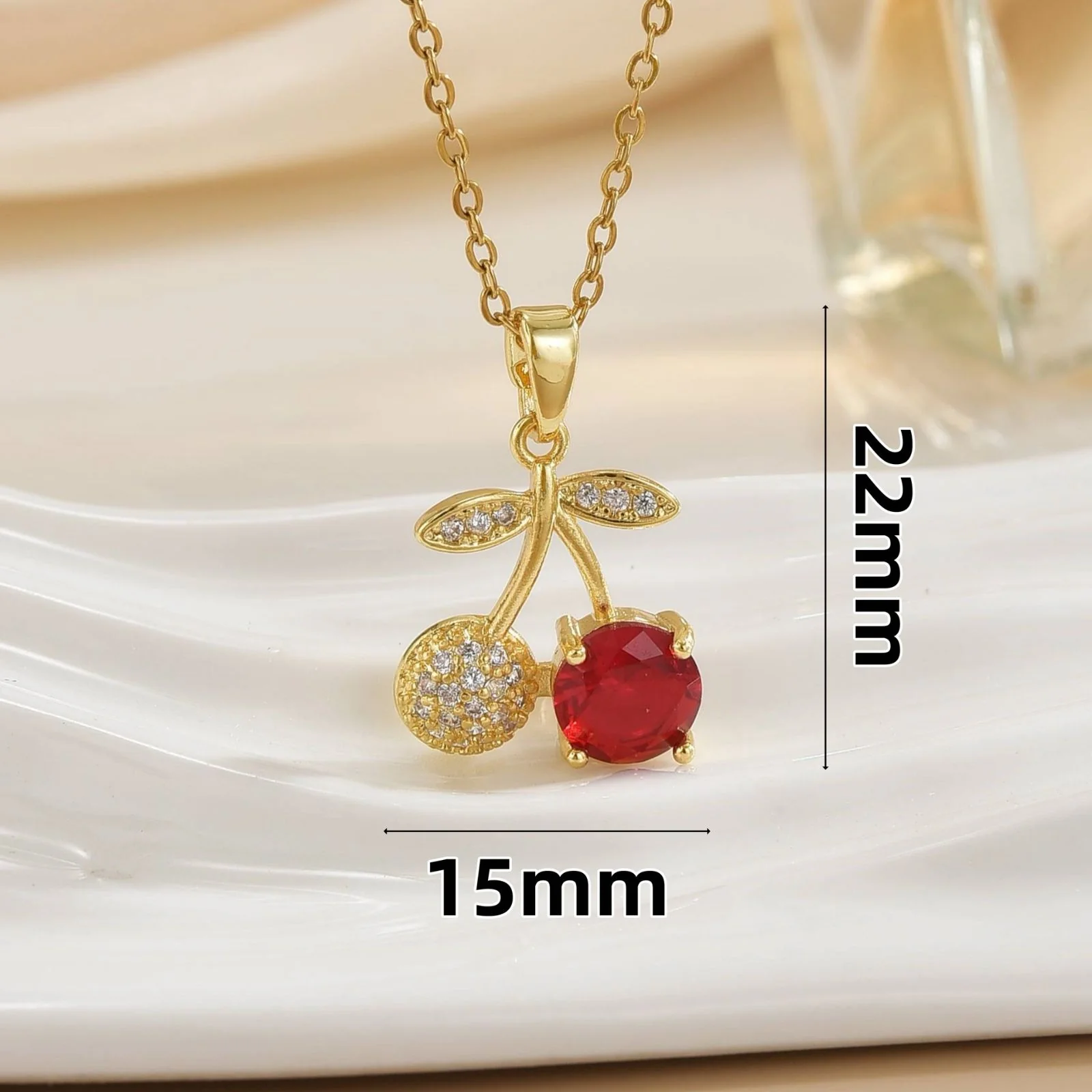 The cherry to my cherry Necklace - Image 3