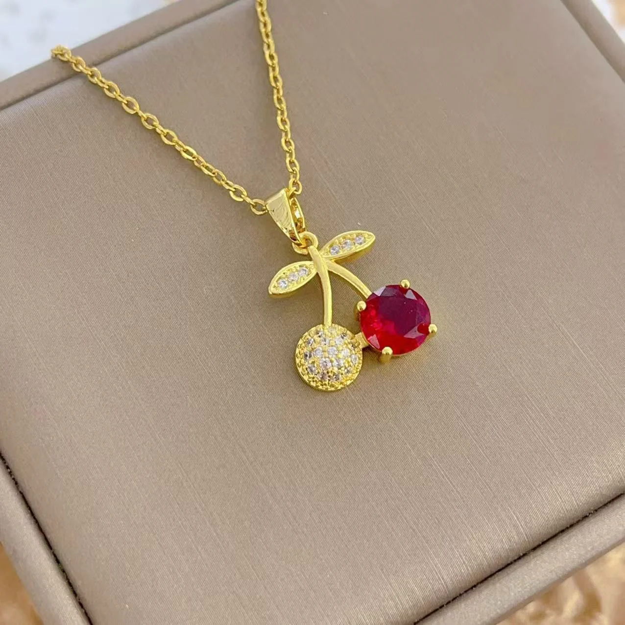The cherry to my cherry Necklace - Image 4
