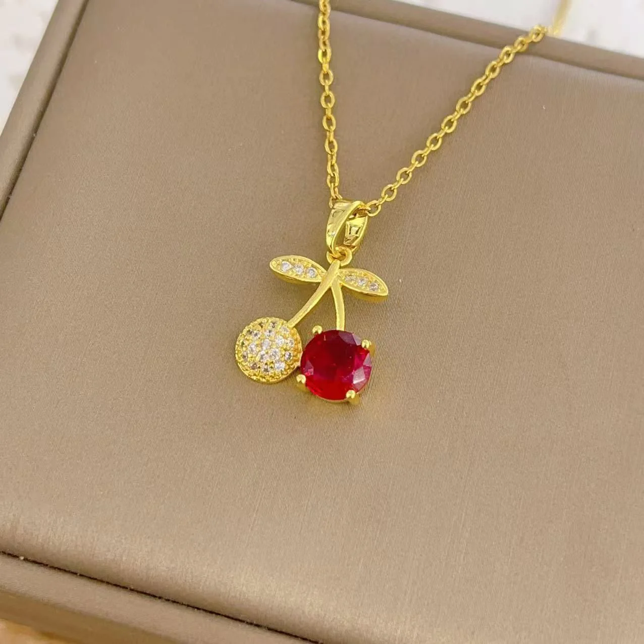 The cherry to my cherry Necklace - Image 5