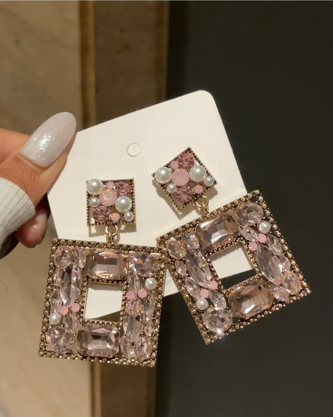 The Party Glam Lilac Handmade Earrings