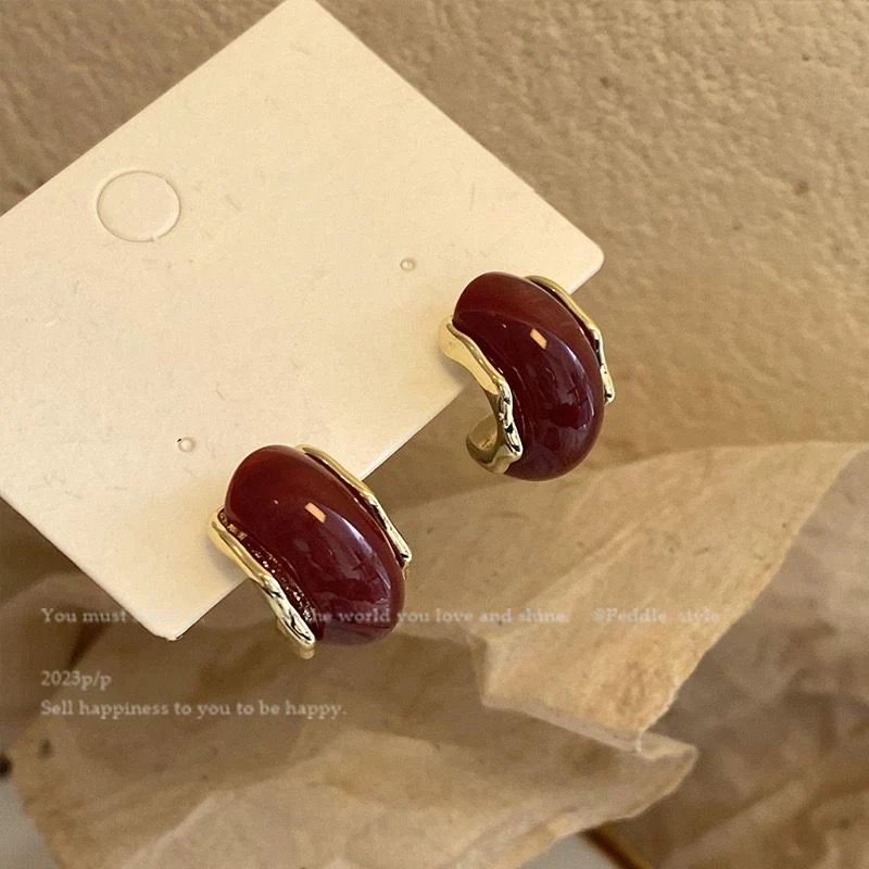 The Season Colour Hoop Earrings