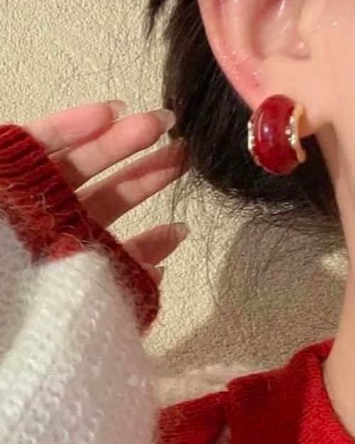 The Season Colour Hoop Earrings - Image 3