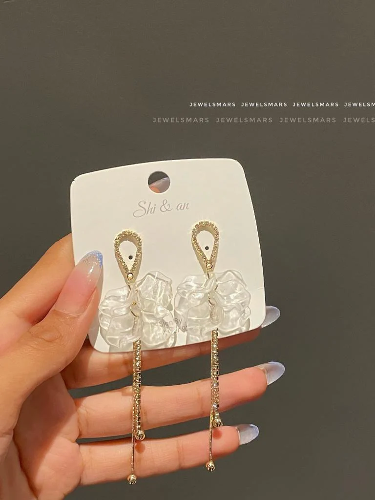 The Steller Fairy - Golden Embellished Earrings