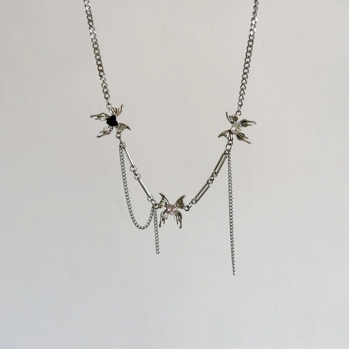 Three Wicked Spiders Necklace