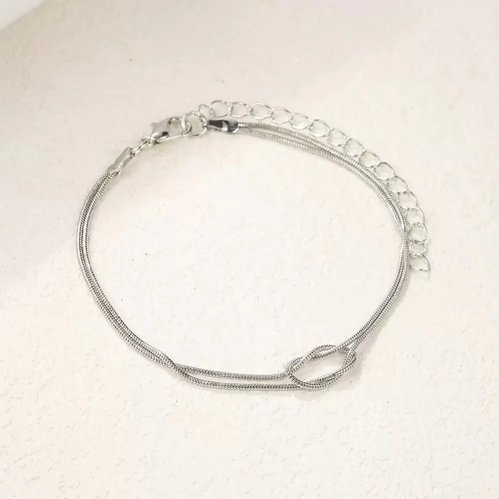 Tied forever! Silver Bracelet - Image 2