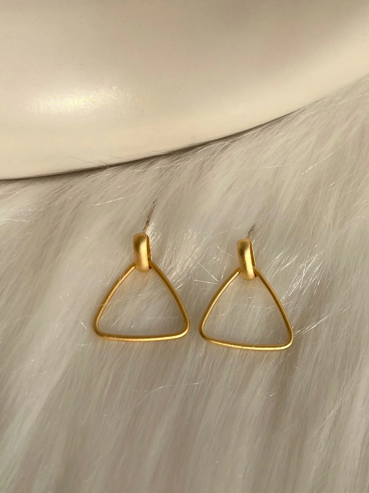 Triangular Minimal Statement Earrings