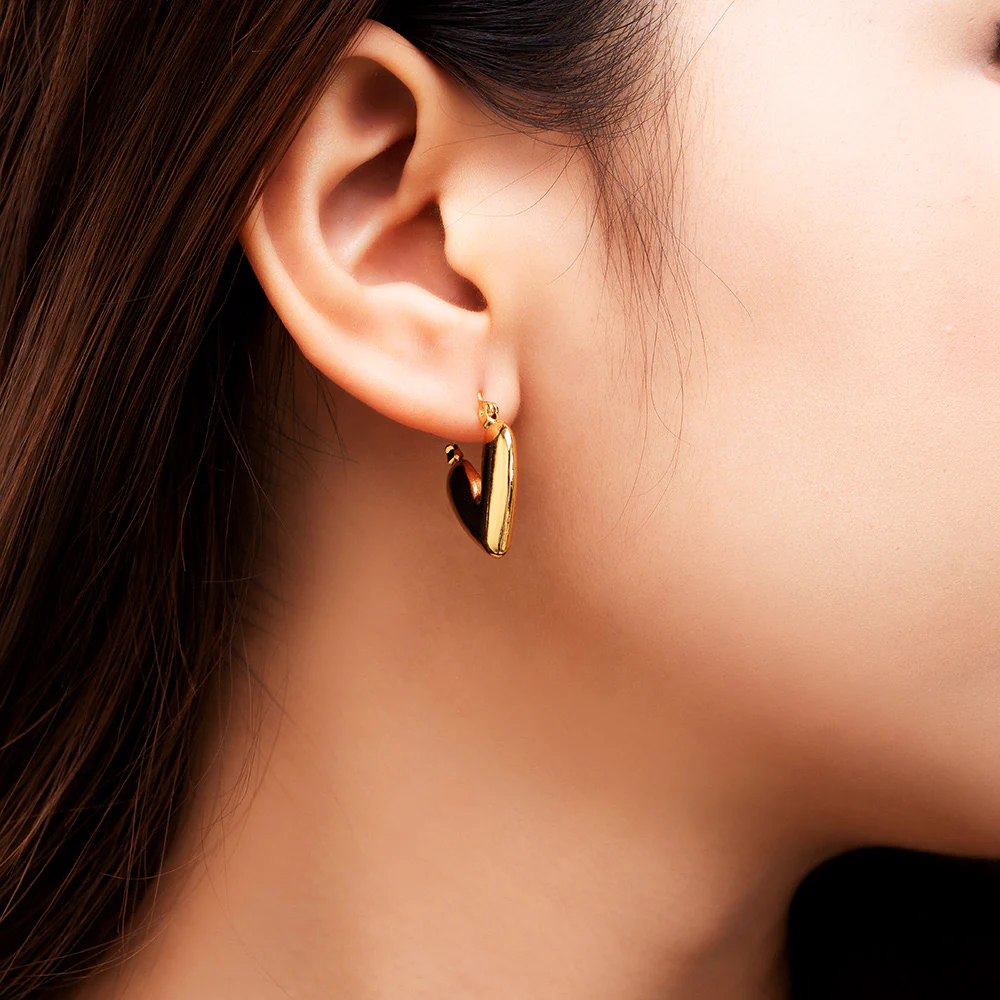 Trophy Love Heart Earrings - Image 4
