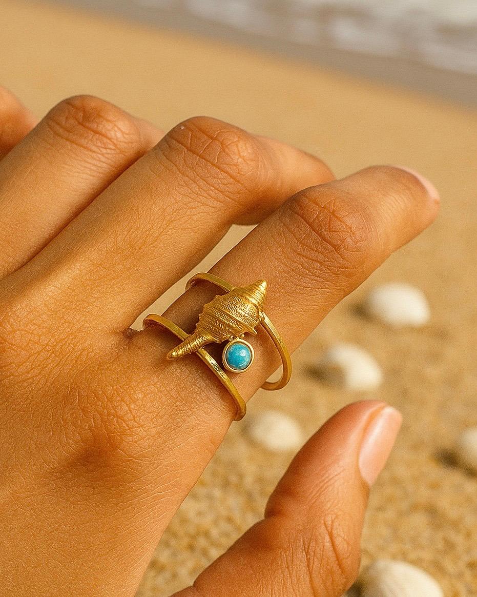 Tropical-Island Shell Ring - Image 2