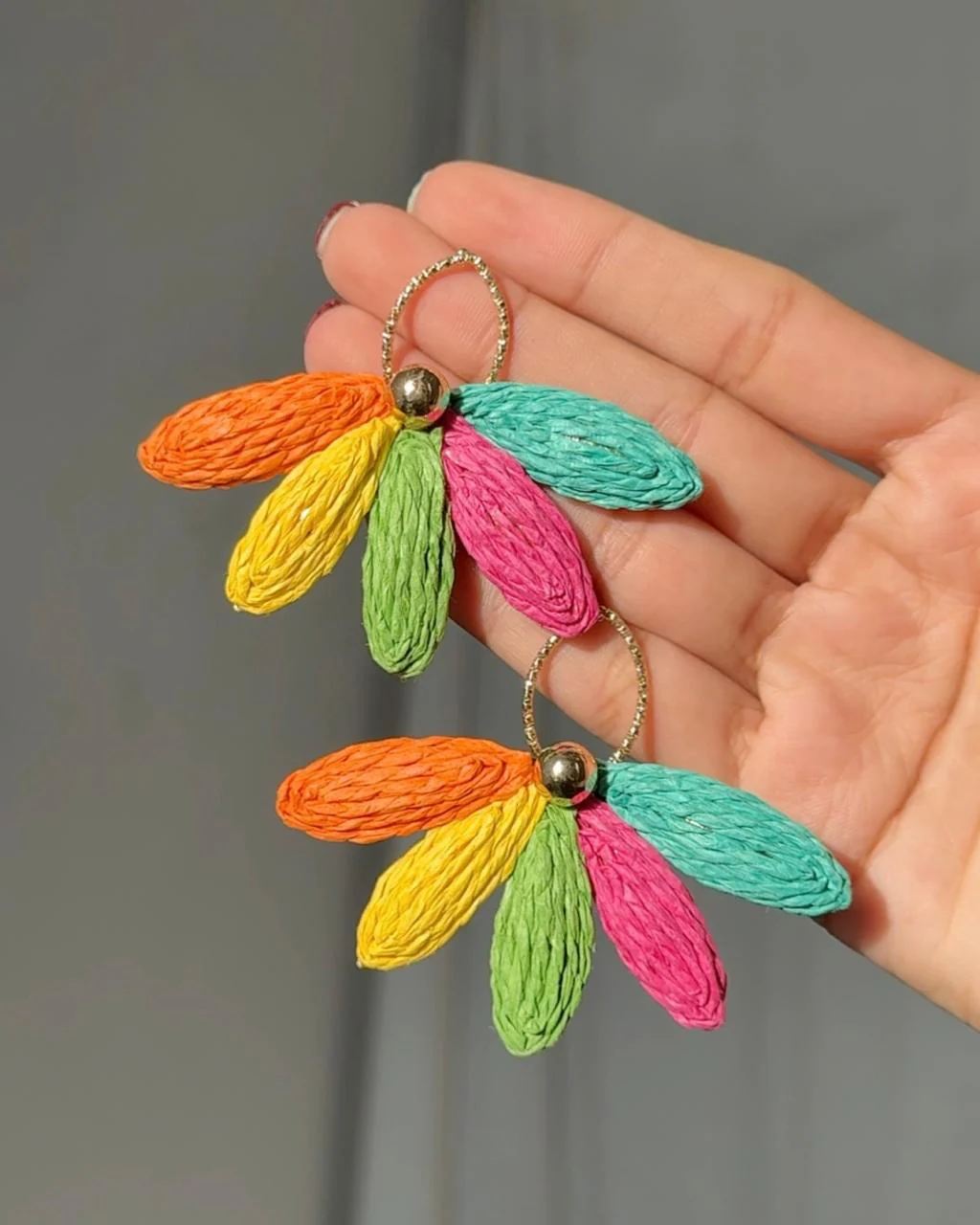 Tropical Tinted Beach Earrings - Image 2