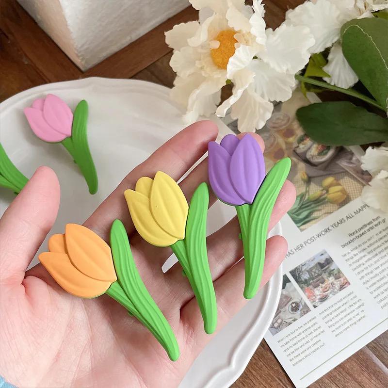 Tulip Flower Hair Clips - Image 4