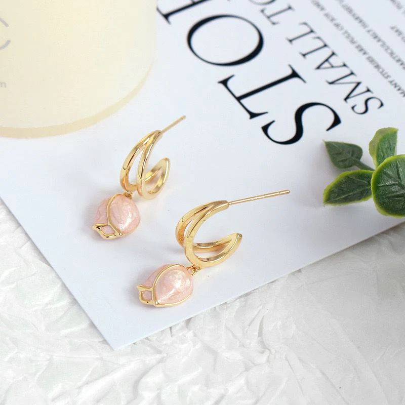 Tulip Hoop Earrings - Image 5