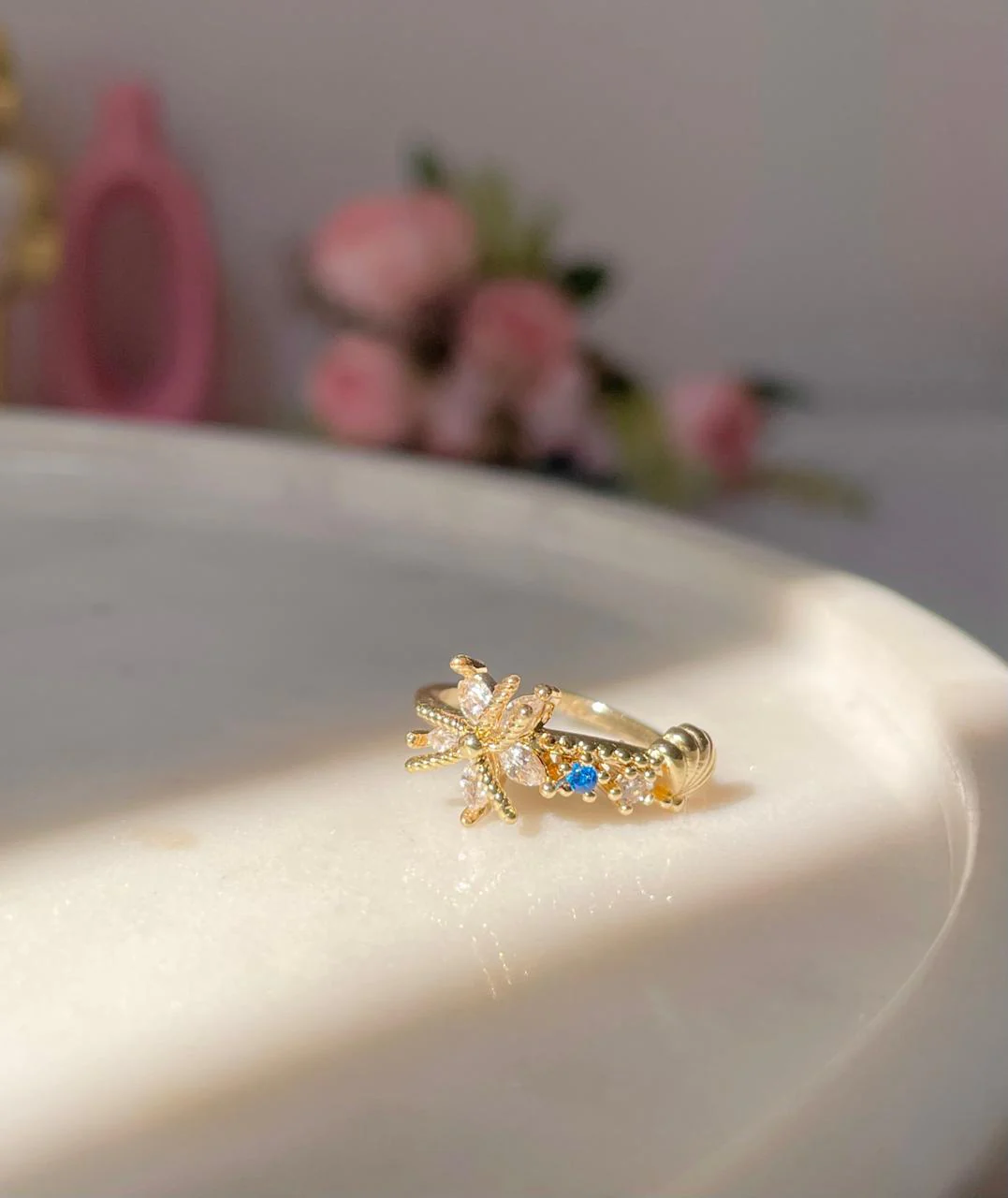 Twinkling Lagoon Ring