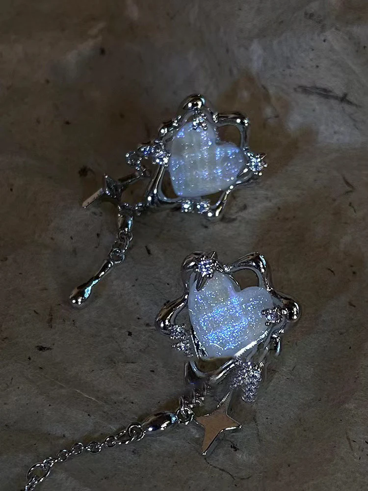 Twinkling Love Drops Earrings - Image 2