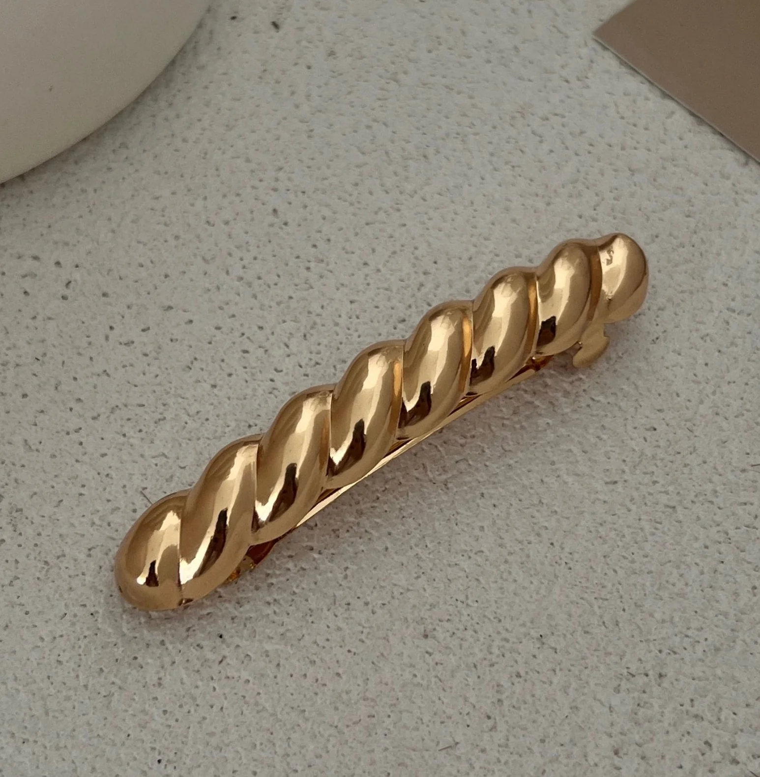 Twist of Gold Hair Clip - Image 3