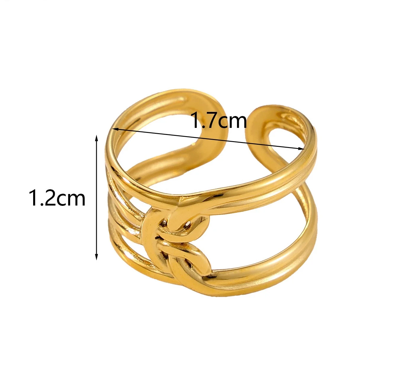 Twisted Harmony Minimalistic Ring - Image 2