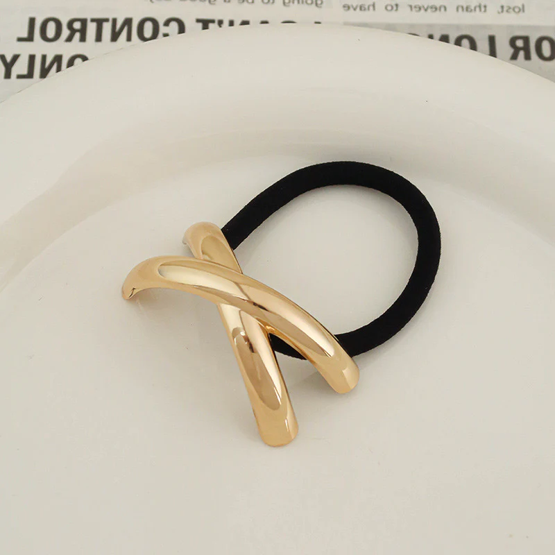 Twisted Statement Metal Hair Tie - Image 2