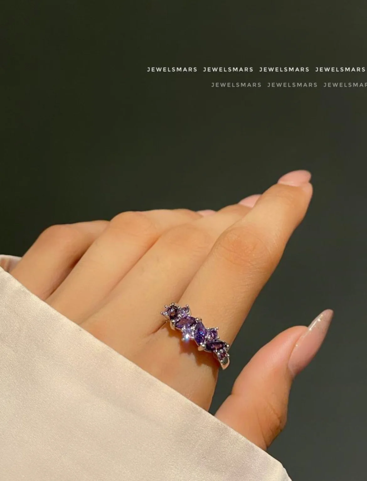 Unfinished Ring - purple - Image 2