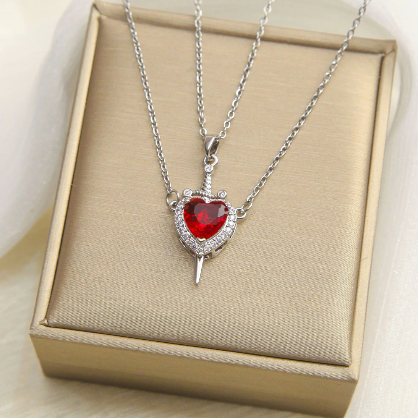 Beauty & the Beast Necklace Combo - Image 4