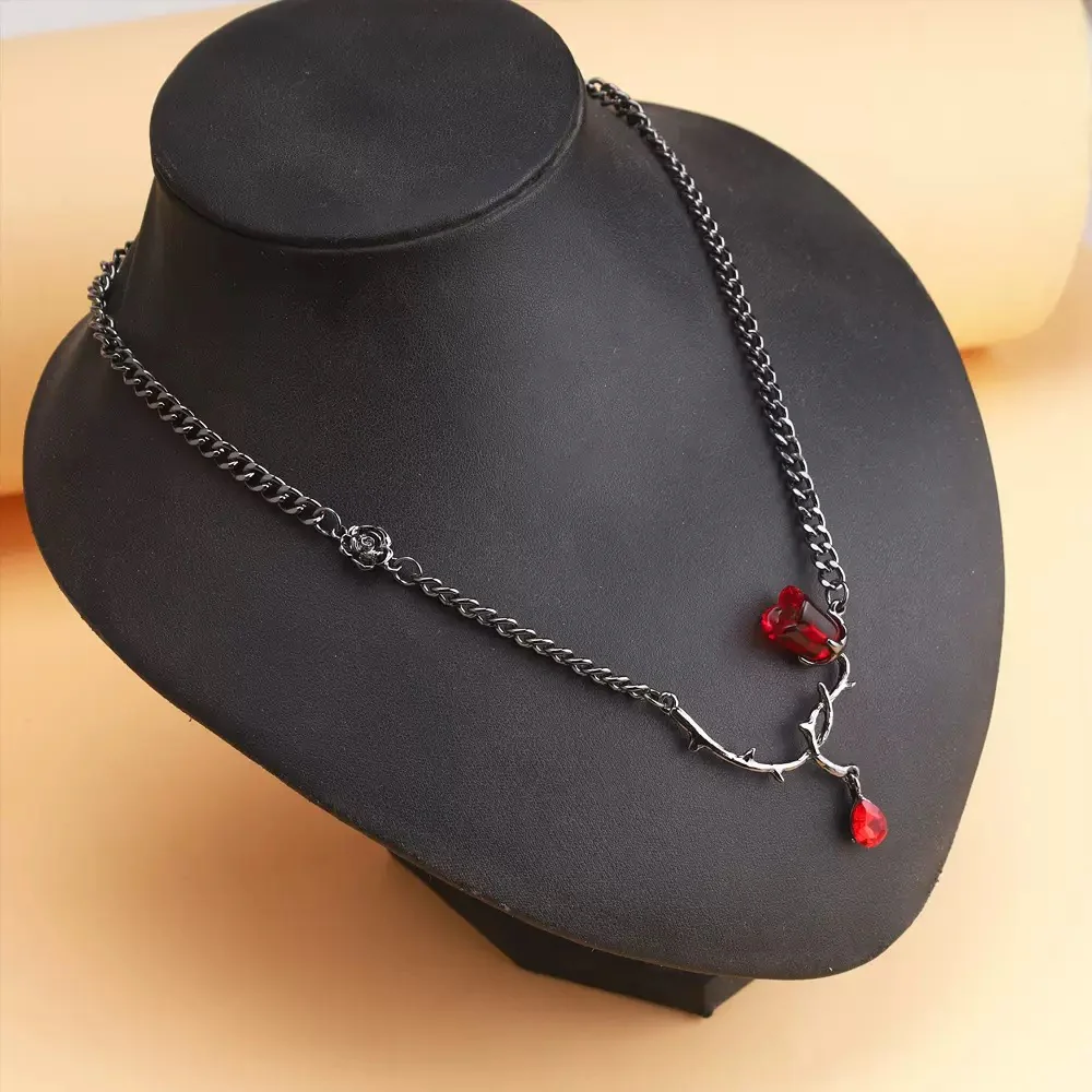 Vampire Rose Necklace