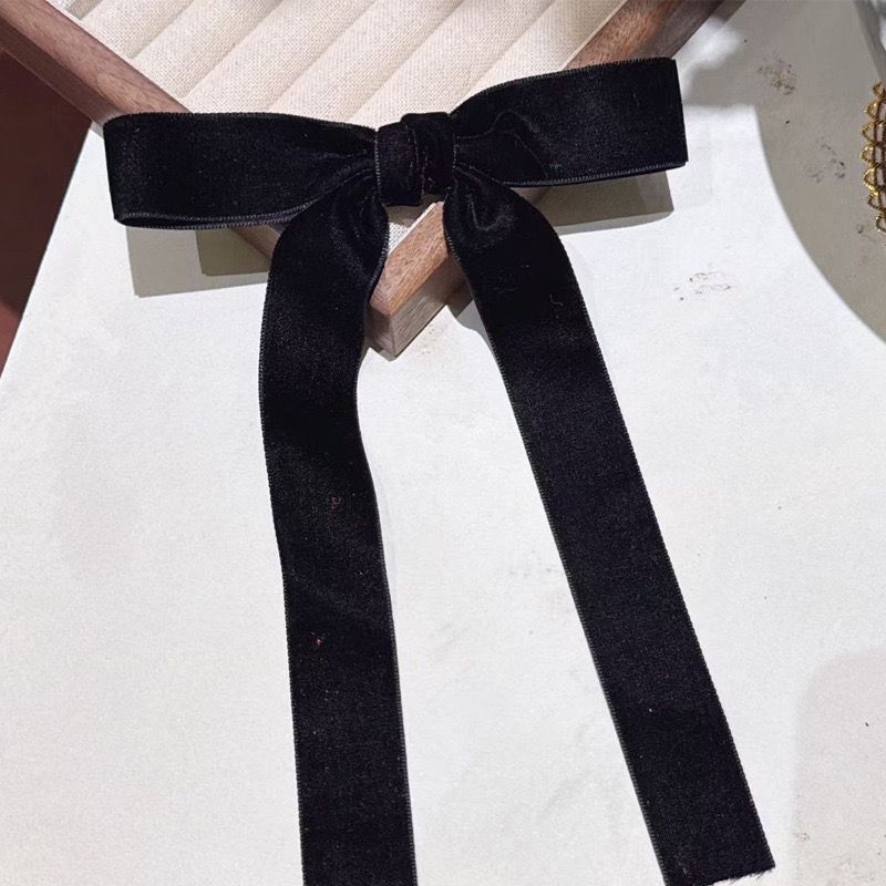 Velvet Lady Hairbow- black 1pc - Image 2
