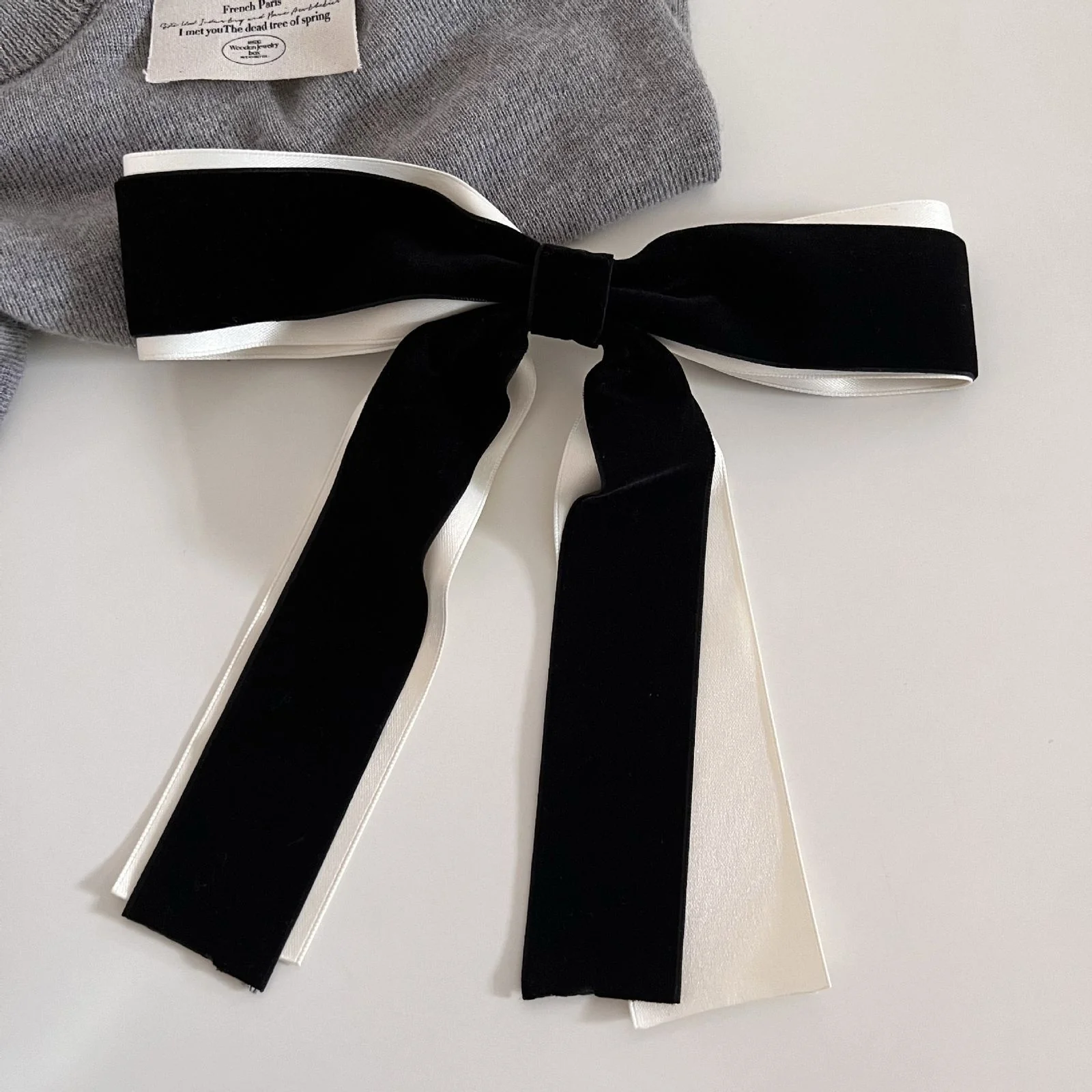 Velveteen Luxe Hair Bow - Image 3