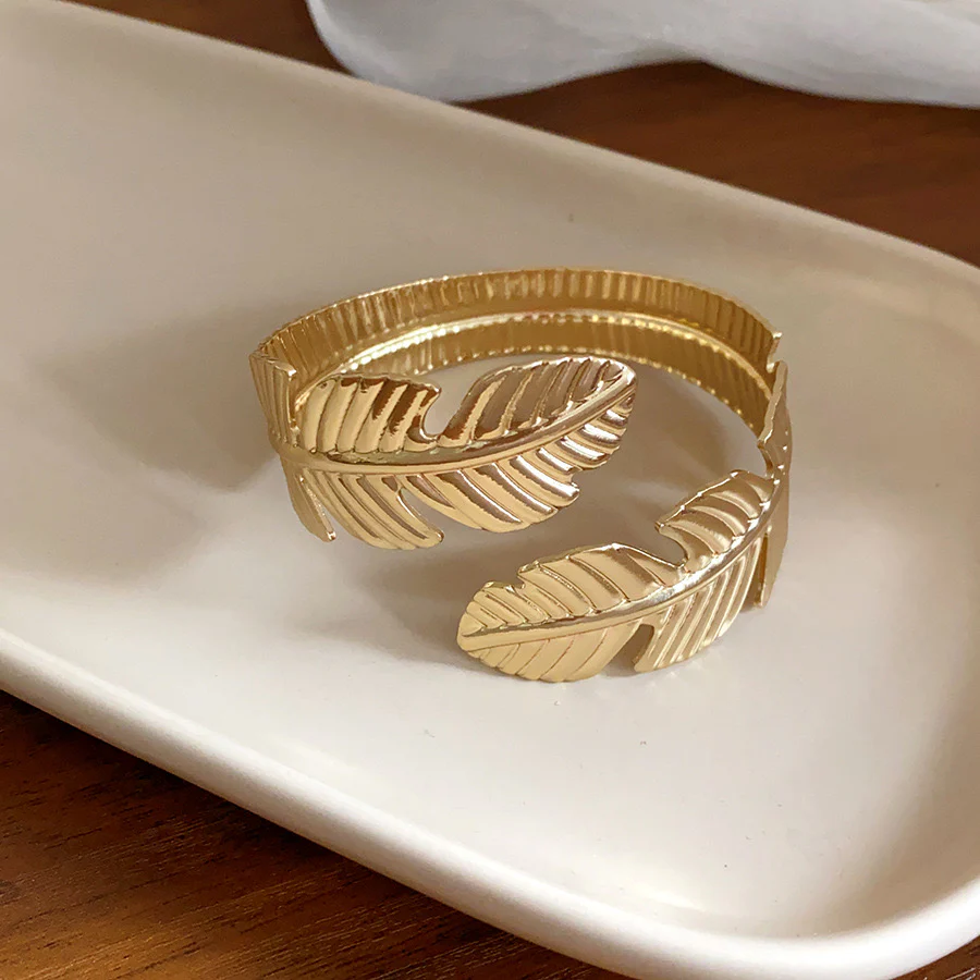 Vibrant Vines Cutout Cuff Bracelet