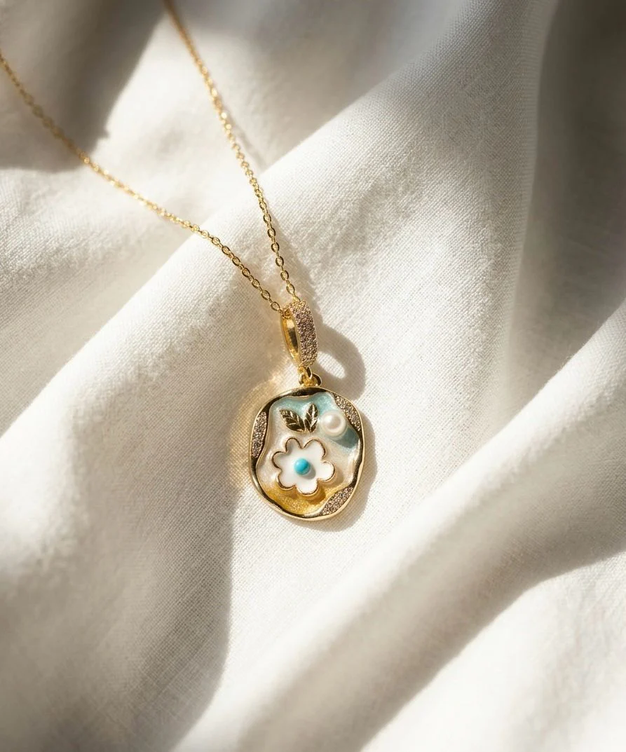 Vintage Floral Whisper Necklace