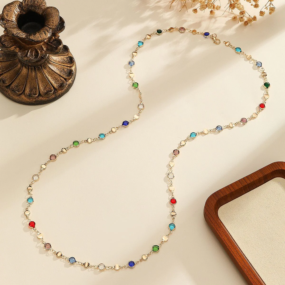 Viral Multi-coloured Beaded Necklace - Image 3