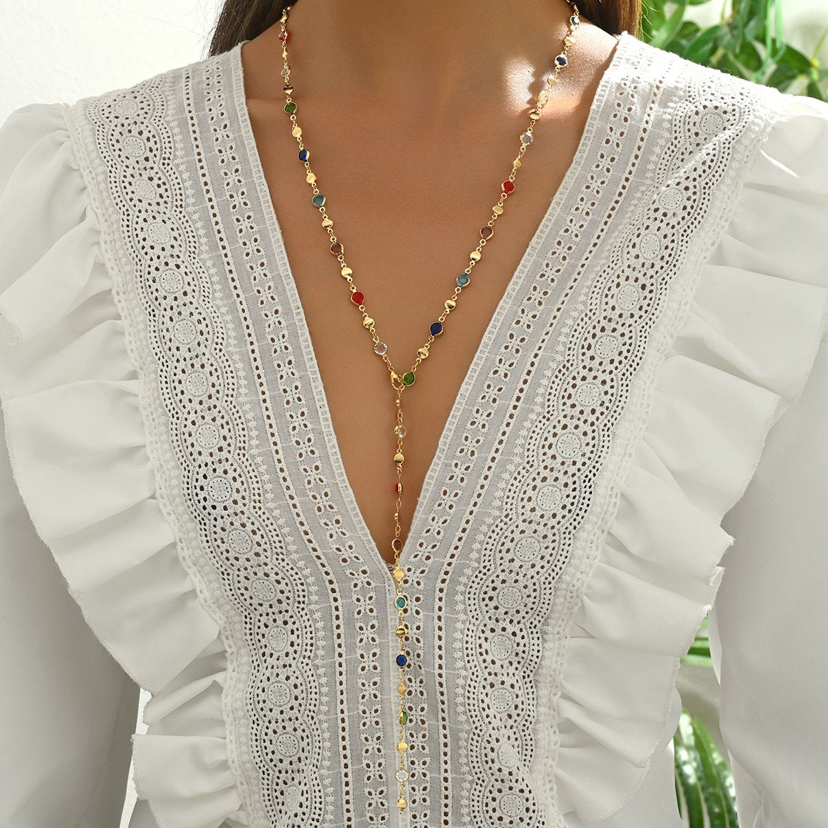 Viral Multi-coloured Beaded Necklace - Image 4