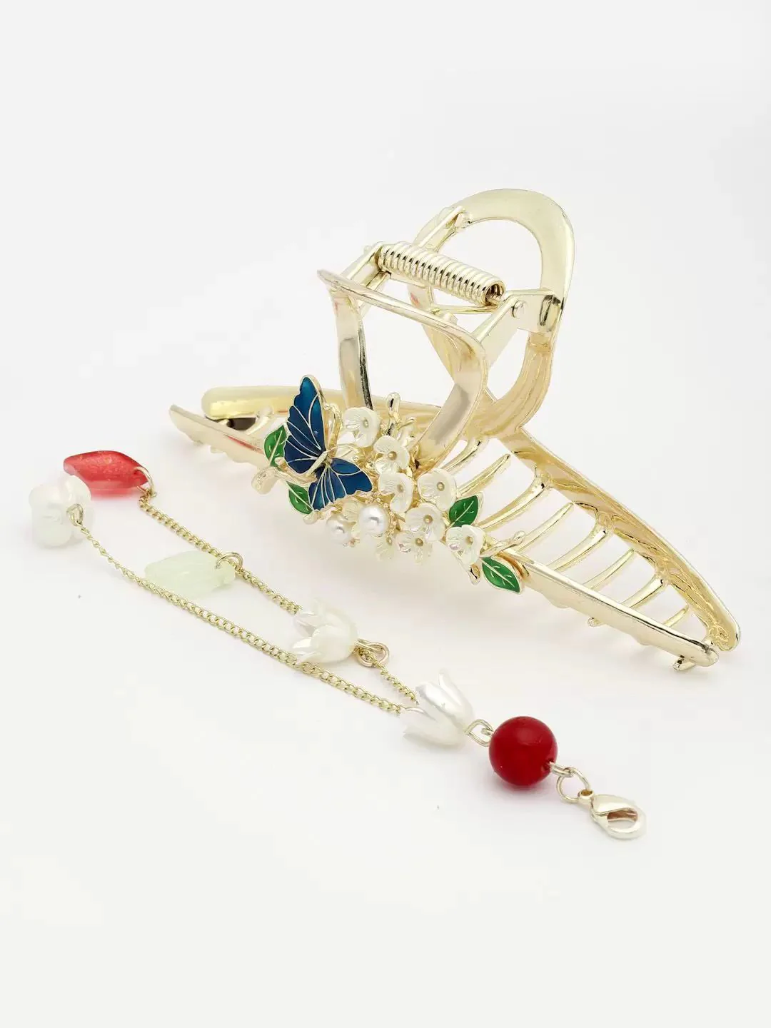 Vogue Embellished Hair Claw- removable tassel - Image 2