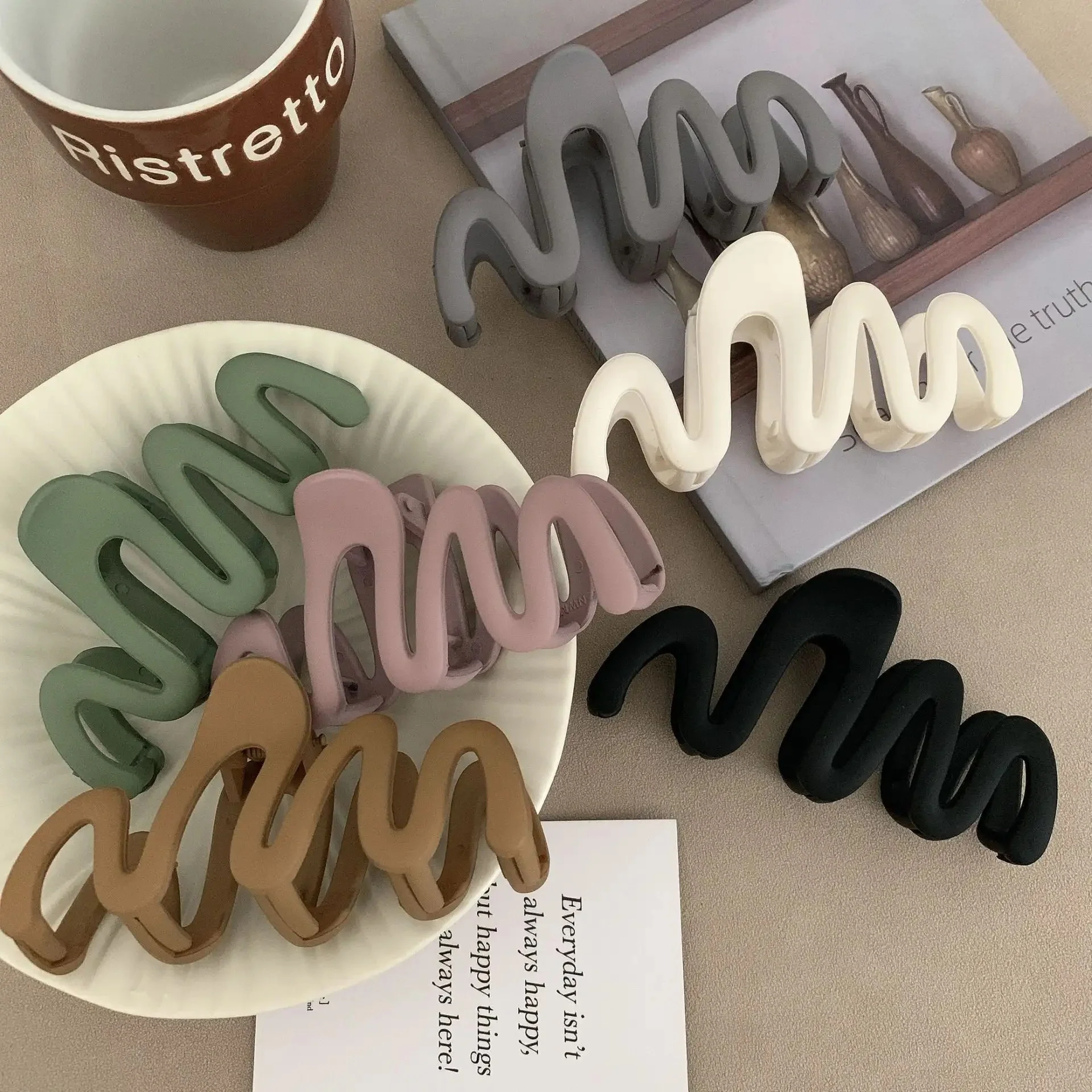 Wave Hair Claw Clips - matte finish - Image 5