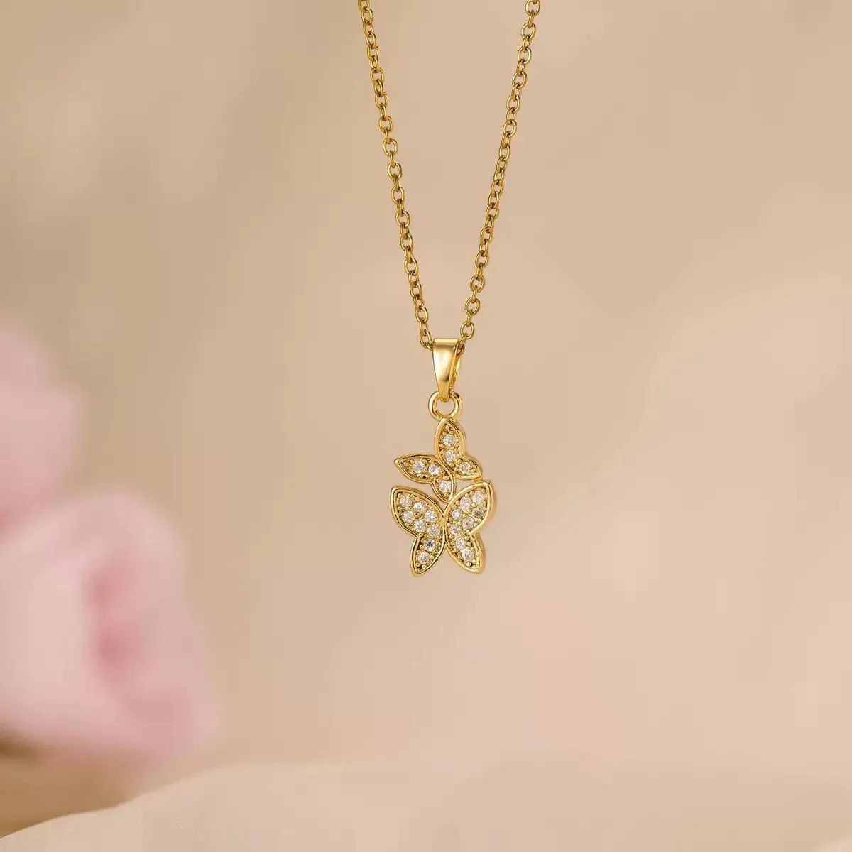 We Flutter together! Necklace - Image 2
