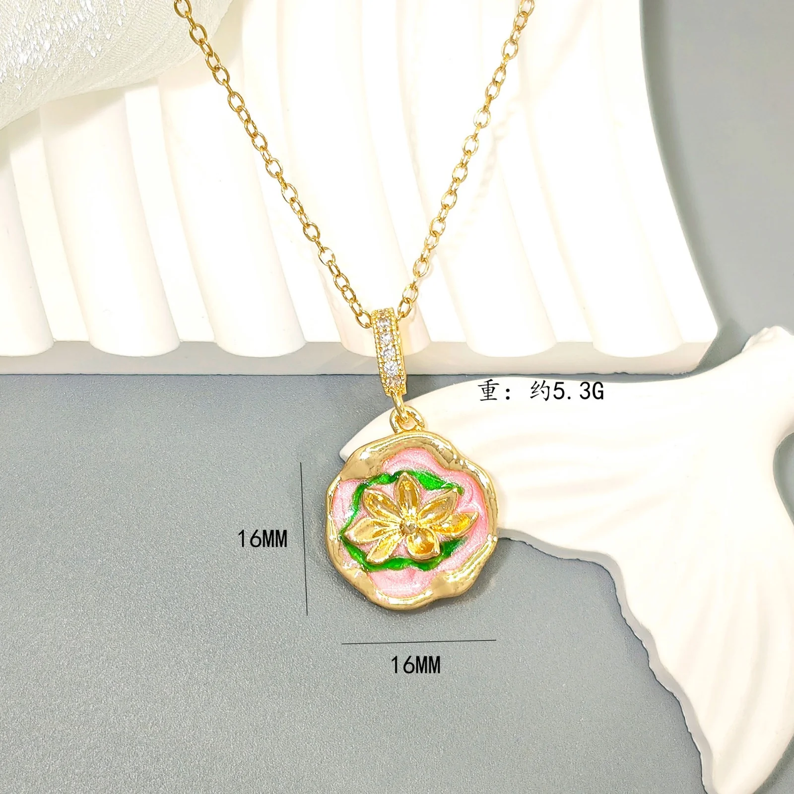 Willow of Pastel Vintage Necklace - Image 3