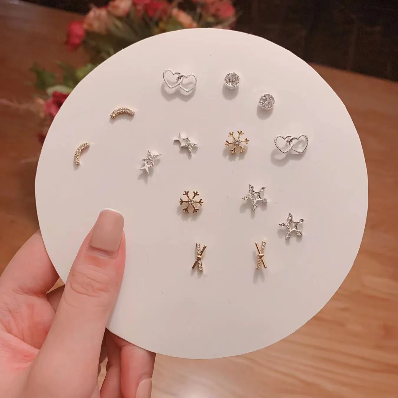 Winter Coming Combo of 7 stud earrings