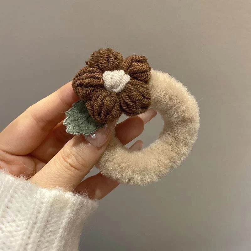 Winter Paradise Floral Scrunchies - Image 3