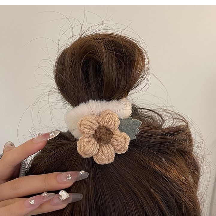 Winter Paradise Floral Scrunchies - Image 5