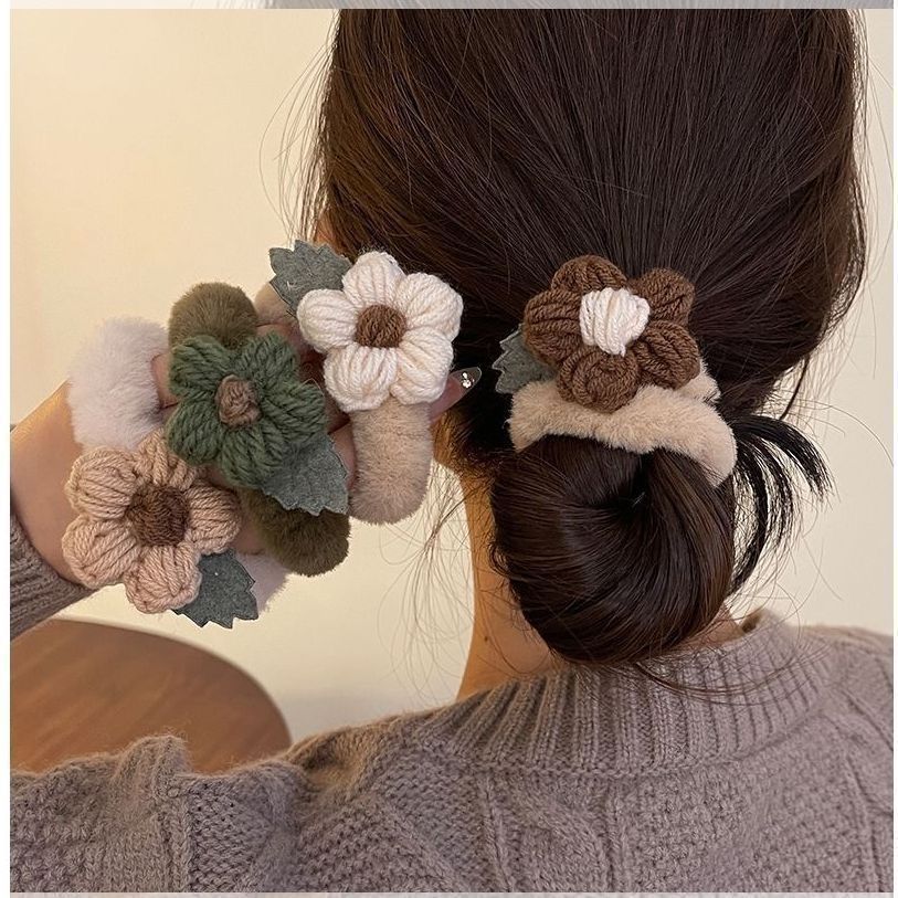 Winter Paradise Floral Scrunchies - Image 7
